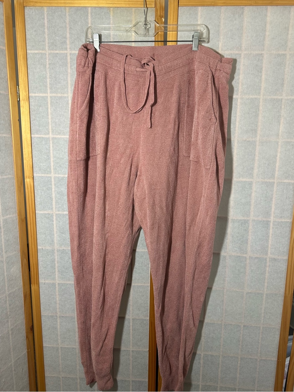 Barefoot dreams Cozy Drawstring Lounge Pants in Dusty Rose